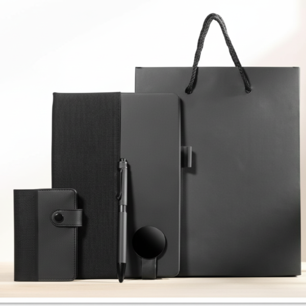 Notebook & Pen Gift Set with Gift Bag and Card Holder