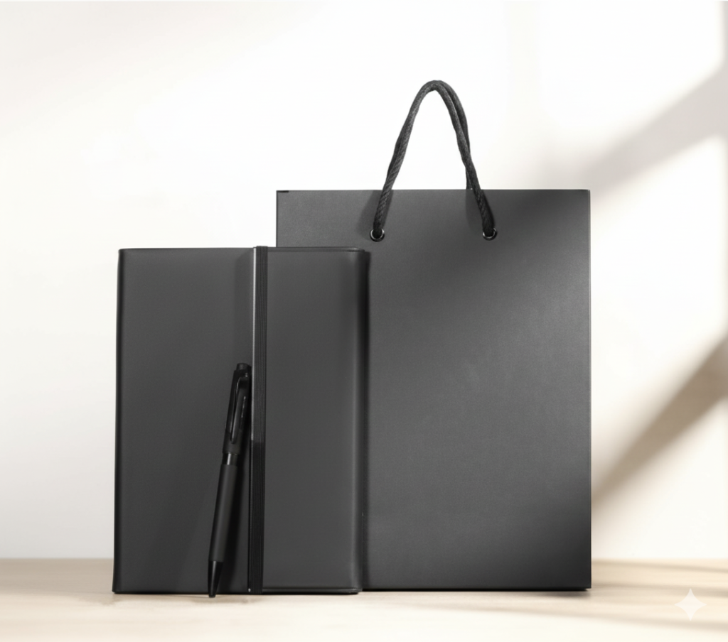Notebook & Pen Gift Set with Elegant Gift Bag