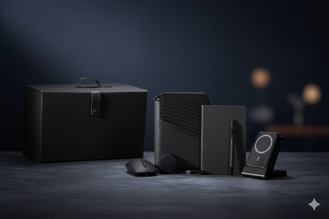 Elegant Office Power Set – Premium Black Office & Tech Gift Collection - Image 3