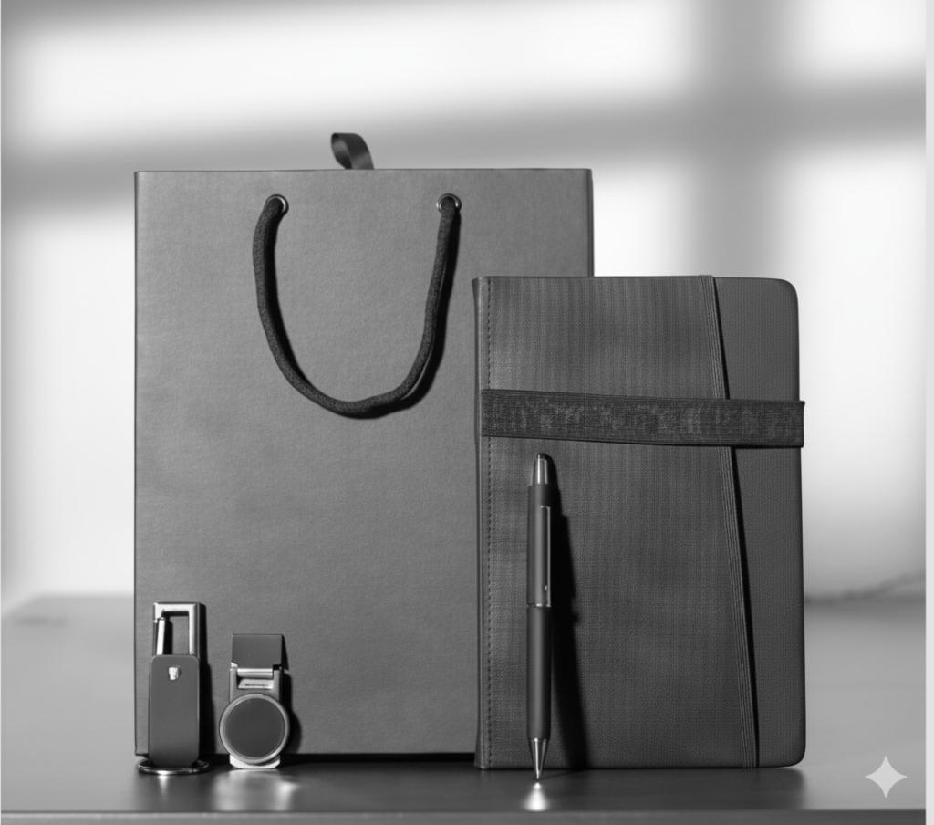 Premium Office Gift Set – Notebook, Pen & USB – Stylish Gift Bag