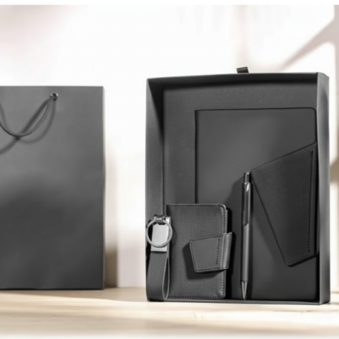 Premium Gift Set – Notebook, Pen, Keychain, Card Holder & Gift Bag