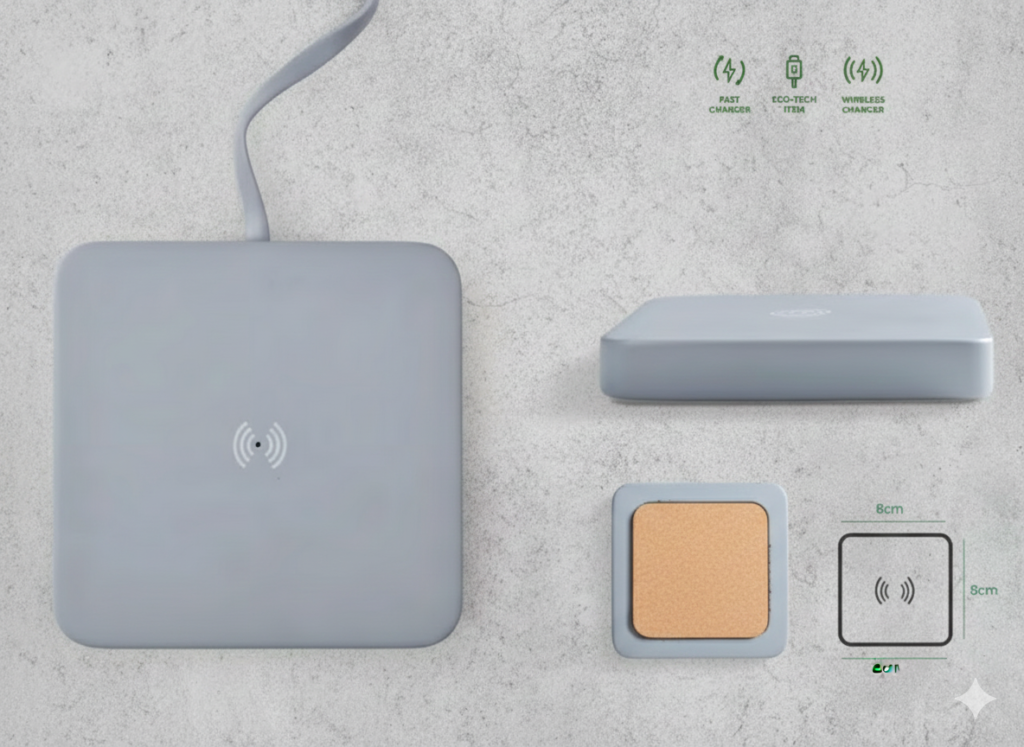 Limestone Wireless Charger – Eco-Friendly Compact Charging Pad
