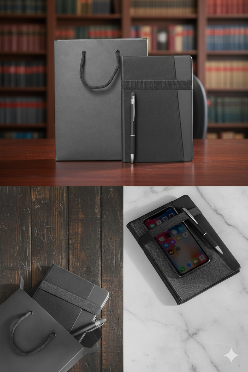 Premium Leather Organizer with Pen and Gift Bag – Perfect for Work & Daily Use