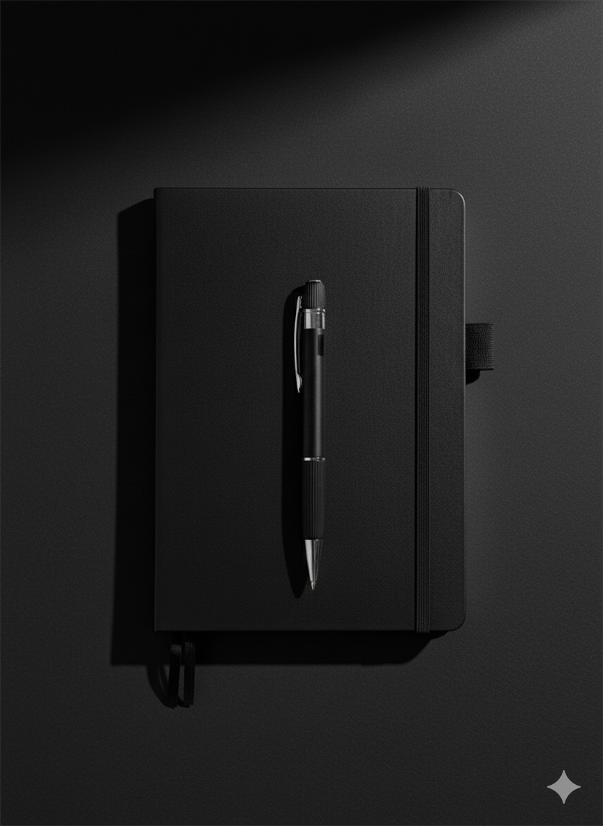 Premium Black Notebook with Metal Pen – Professional & Practical Design - Image 4