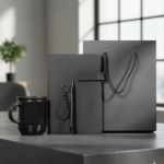 Black Office Gift Set – Notebook, Pen, Mug & Gift Bag 2