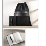 Stylish Professional Gift Set – Drawstring Bag + Premium Notebook + Pen + Keychain 1