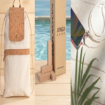 Classic Wooden Jenga Game Set with Phone Lanyard & Eco-Friendly Summer Backpack with Cork Details 1