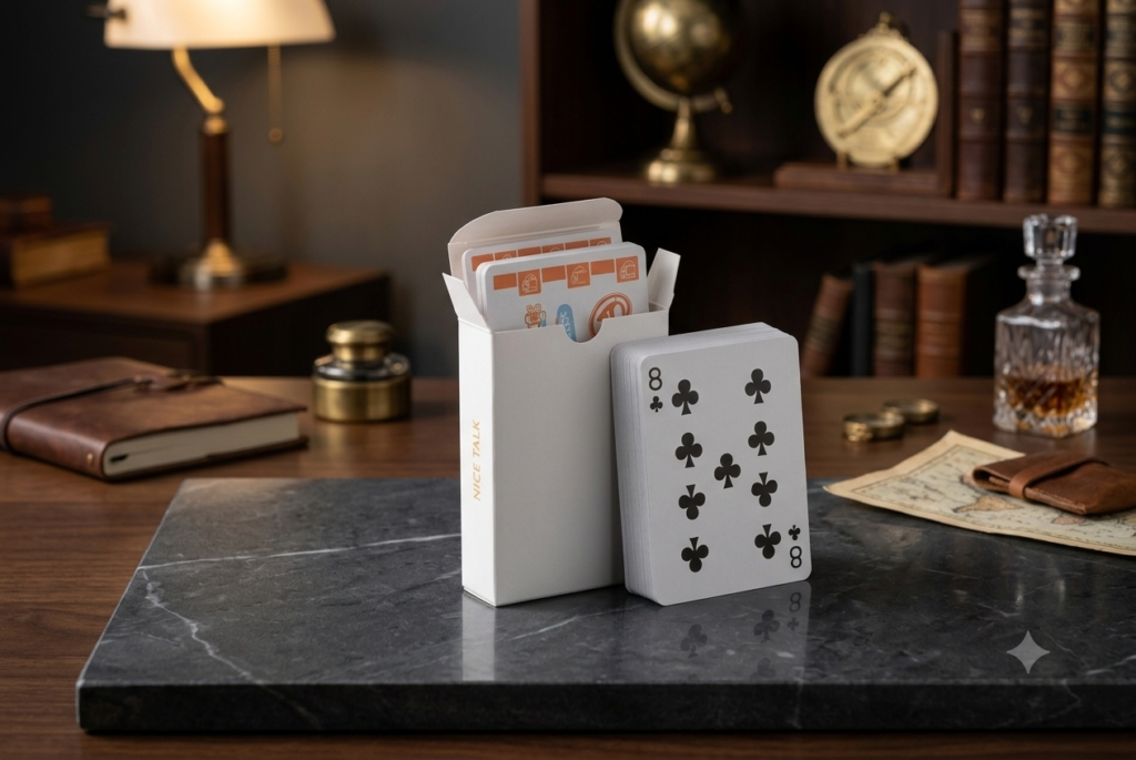 Classic Playing Cards Deck in Storage Case | Portable Card Game Set for Travel & Family Gatherings
