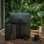Premium Gift Set – Backpack with Cup, Coaster, Notebook, Pen & Charging Cable 4