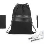 Practical Gift Set – Drawstring Backpack with Notebook, Pen & Phone Lanyard | Ideal for Work, Travel & Corporate Gifts 1
