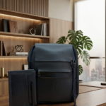 Premium Business Backpack Set with Notebook, Pen & Charging Cable | Modern Laptop Backpack for Work, School & Travel 1