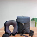 Premium Travel Backpack Set with Power Bank, Neck Pillow & Charging Cable | Business and Travel Essentials Kit 3