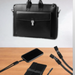 Premium Gift Set – Leather Bag with Organizer, Pen & Multi-Purpose Charging Cable 2