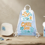 Tropical Summer Essentials Set – Clear Backpack with Bucket Hat & Transparent Phone Pouch | Perfect for Beach & Travel 2
