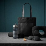 Complete Travel Comfort Set | Inflatable Neck Pillow, Sleep Mask, Earplugs, Cooling Towel & Practical Bag 1