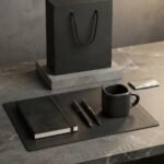 طقم هدايا أنيق يضم نوت بوك وقلم وكوب مع شنطة هدايا 3