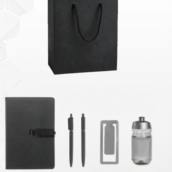 Complete Gift Set with Money Clip, Bottle, Pen, Notebook and Gift Bag