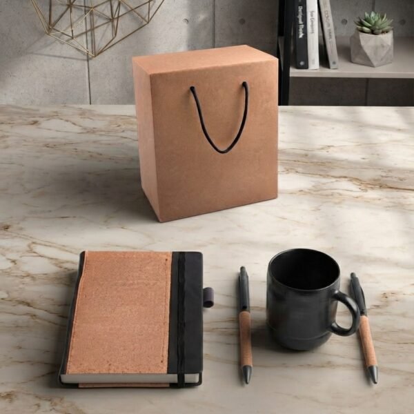Notebook, Pen & Mug Gift Set with Paper Gift Bag – Office & Corporate Gift Set