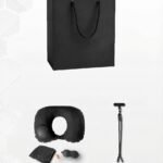 Neck Pillow Kit with Carton Bag and Cable Strap – Travel & Office Gift Set 3