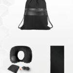 Travel Comfort Set with Drawstring Bag, Neck Pillow and Microfiber Towel 3