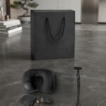 Neck Pillow Kit with Carton Bag and Cable Strap – Travel & Office Gift Set 2