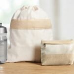 Drawstring Bag Set with Bottle, Strap and Organizer Pouch 4