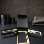 Royal Black Corporate Gift Set with Thermal Bottle, Notebook, Pen, Keychain and Cardholder 3