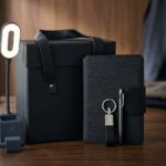 Corporate Gift Set with Leather Notebook, Metal Pen and Wireless Charger 1