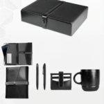 Leather Office Gift Set with Organizer, Pen, Cardholder and Mug 1