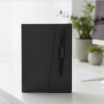 SlateLine Notebook with Matching Pen – Charcoal Black Journal 3