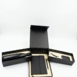 Royal Black Corporate Gift Set with Thermal Bottle, Notebook, Pen, Keychain and Cardholder 1